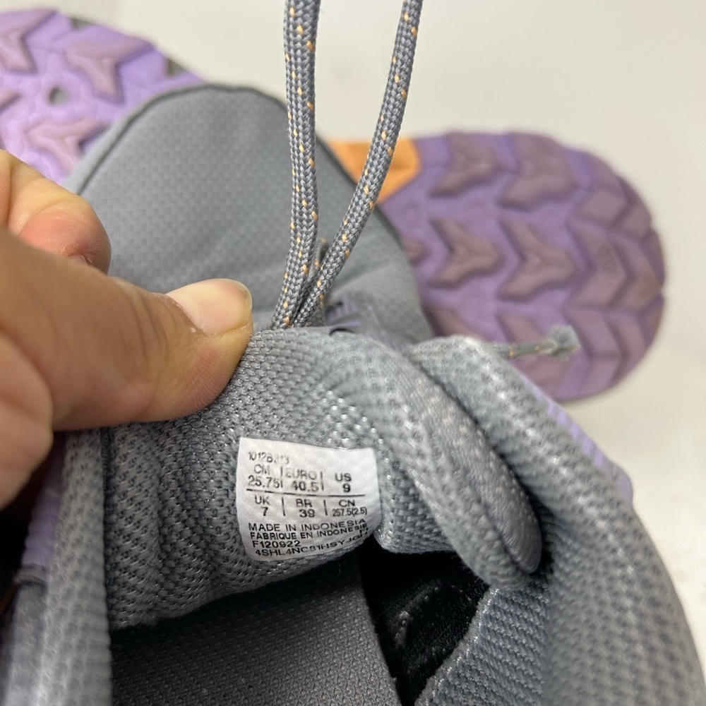 ASICS Women's Gray and Lavender Athletic Shoes - Picture 6 of 7